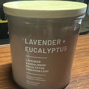 NEW 2-wick Lavender + Eucalyptus Scented Candle 14.5 oz